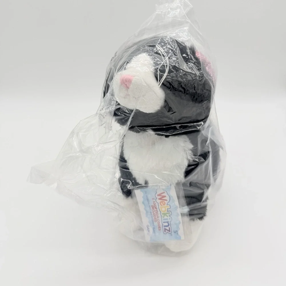 NIB NWT Webkinz NEXT Black & White Cat 2 UNUSED CODES